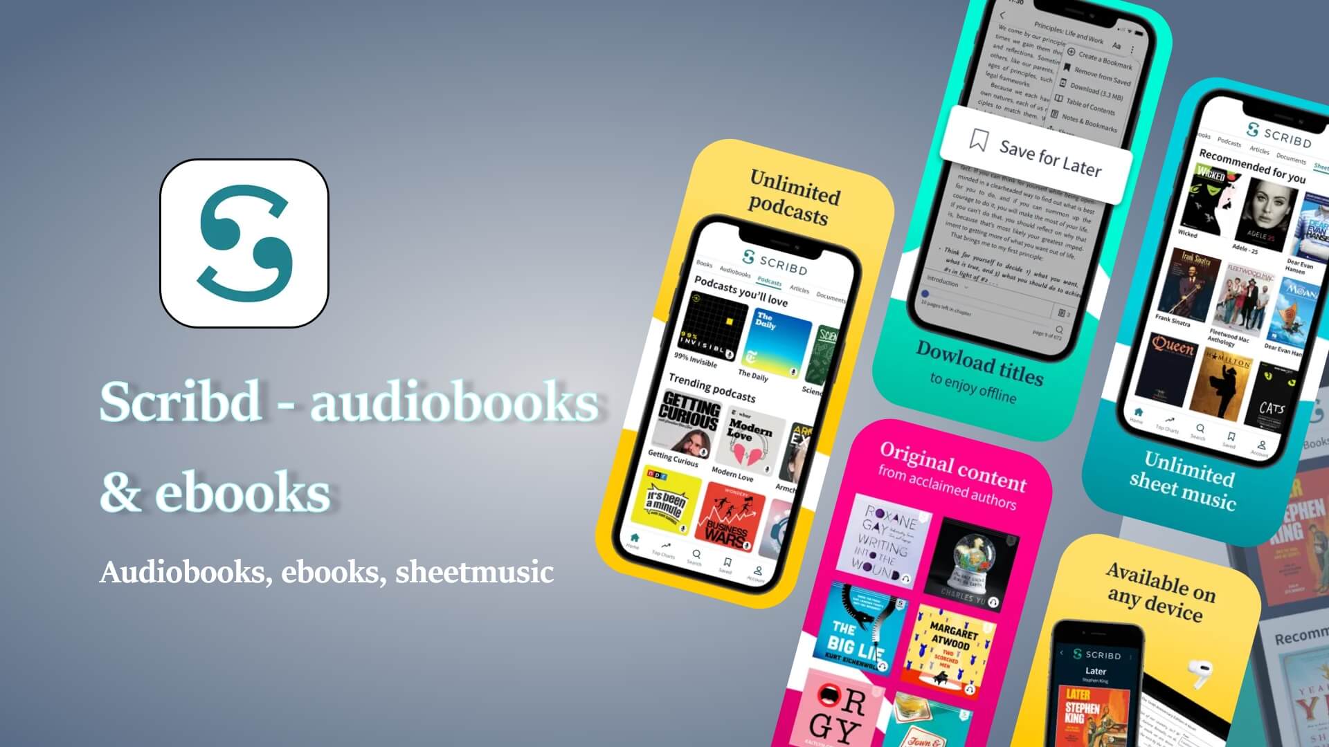 Scribd - audiobooks & ebooks