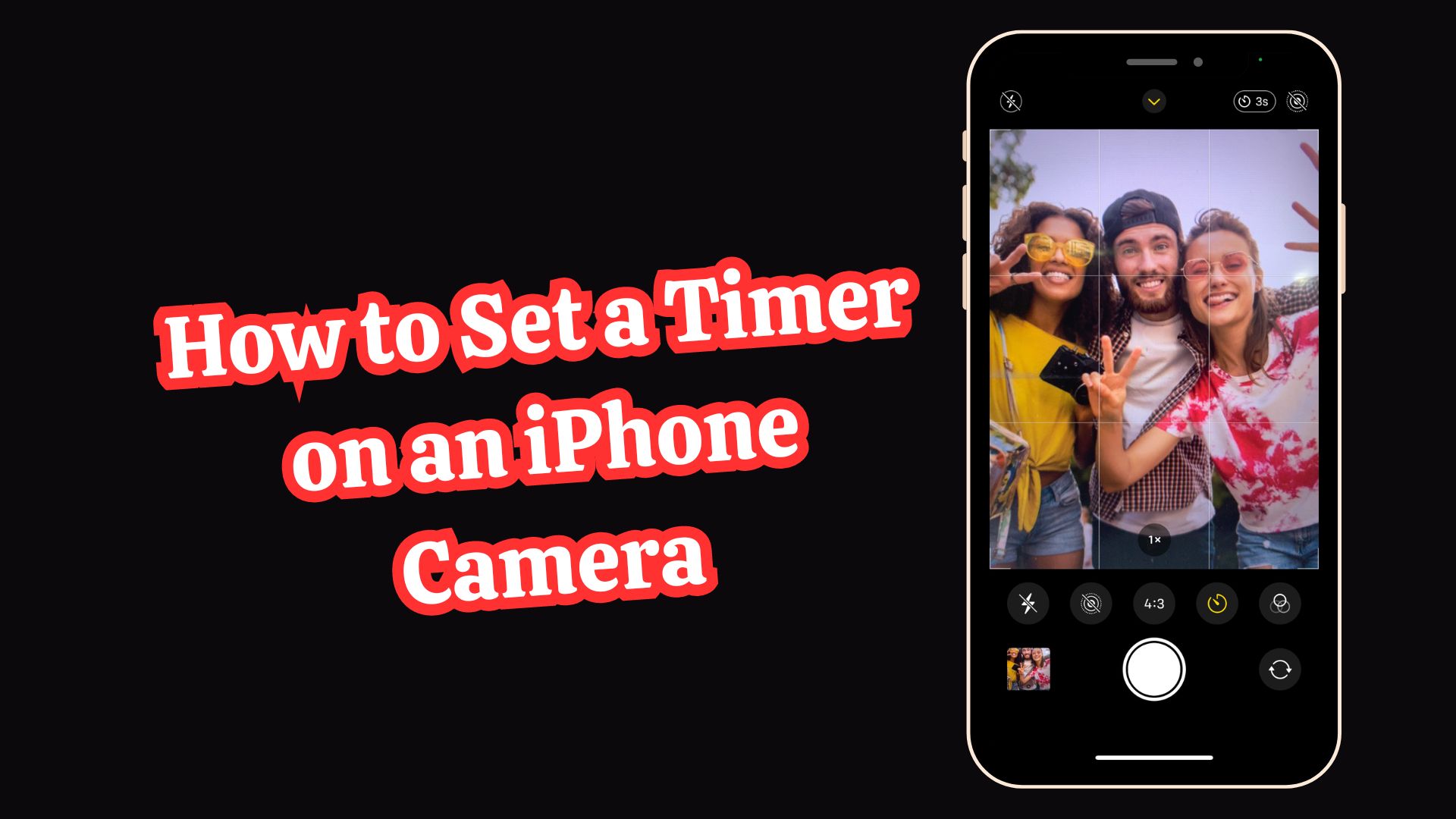 How to Set a Timer on an iPhone Camera